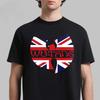 Wutang Clan Union Jack Logo Print T-Shirt Hip Hop Streetwear Lässiges Unisex Oberteil
