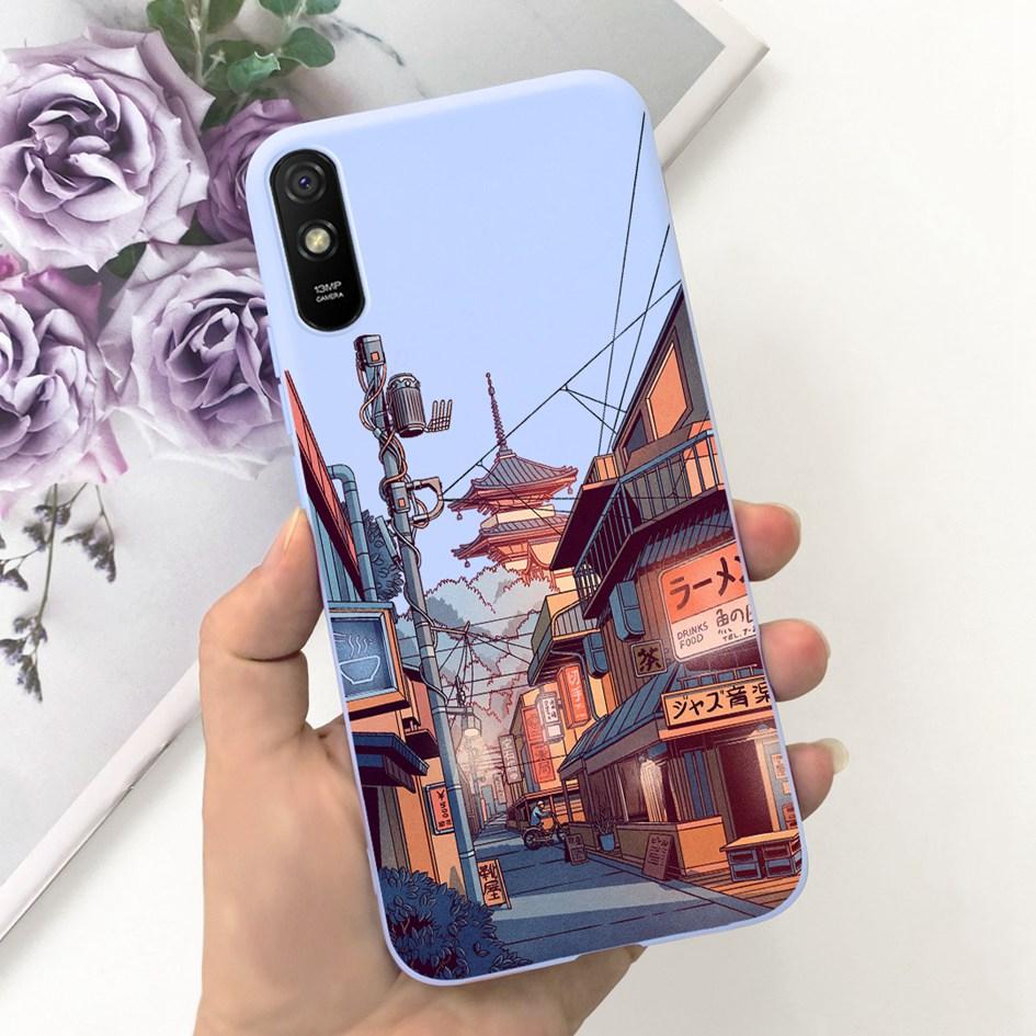 For Xiaomi Redmi 9A Case Redmi 9AT Cover Fashion Landscape Moon Soft Silicone Slim Funda For Xiaomi Redmi 9i Redmi9i Sport Coque