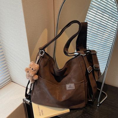 Dual-Use Backpack Women's Lightweight Tote Bag Commuter Crossbody Bag