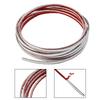 6mm * 3meter Silber Chrom Streifen Auto Tür Rand Flügel Stoßstange Moulding Trim Decor Tür Rand Kratzschutz Abdeckung