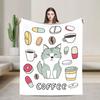 Retro Vintage Art Cute Cats  Super Soft Blanket  Child Plush Throw Blanket Pattern Living Room Flannel Bedspread Sofa Bed Cover