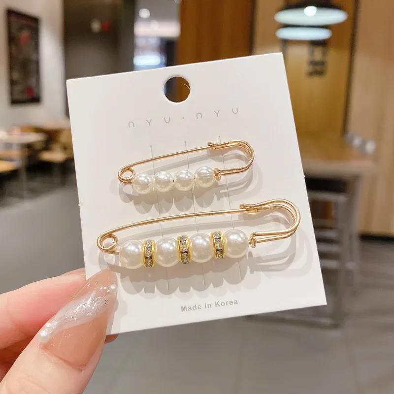 Detachable Metal Brooches for Women Pins Fastener Pants Pin Button Sewing-Free Buckles for Jeans Perfect Fit Reduce Waist