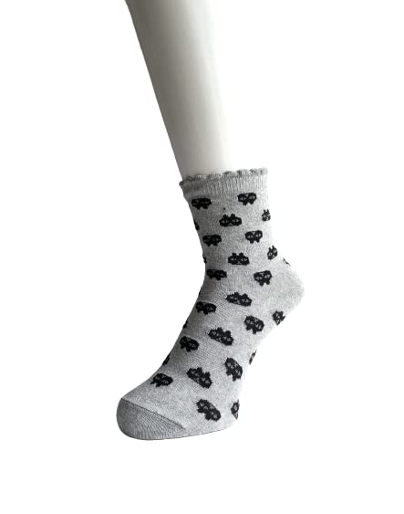 Cat Print Socks Cute and Set of Your Women's Set, Stylish, 5-Pair (Pattern Choice)