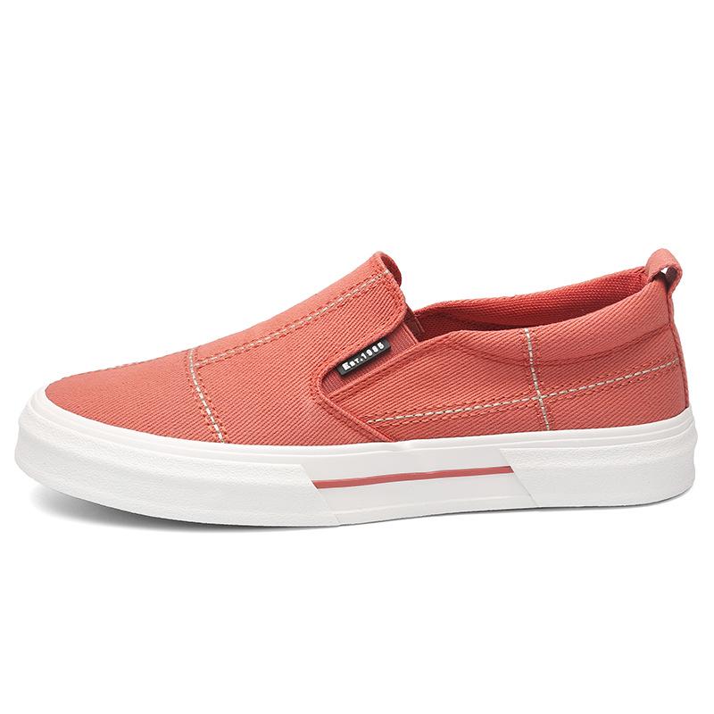 Spring Men's Trendy Slip-ons: Stylish, Comfortable, Breathable Canvas Shoes