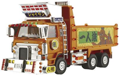 Aoshima Bunka Kyozai Mini Deco NEXT Series Gianyan Dump Plastic Model 1/64 No.2 (Large Truck)