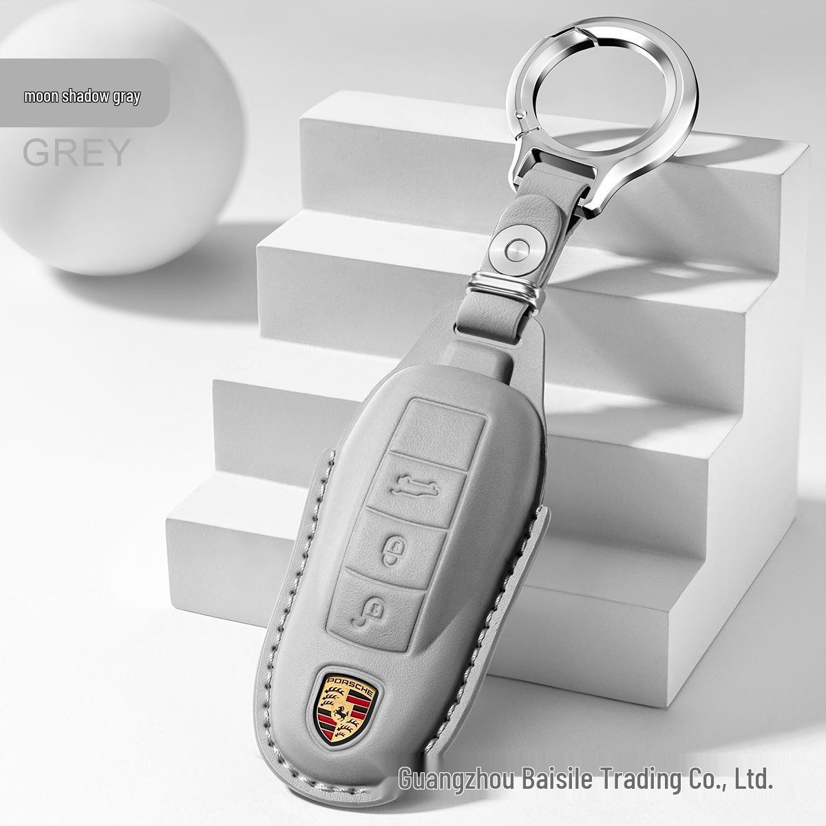 

Luxury Leather Key Case for Porsche Cayenne, Panamera, 718/911
