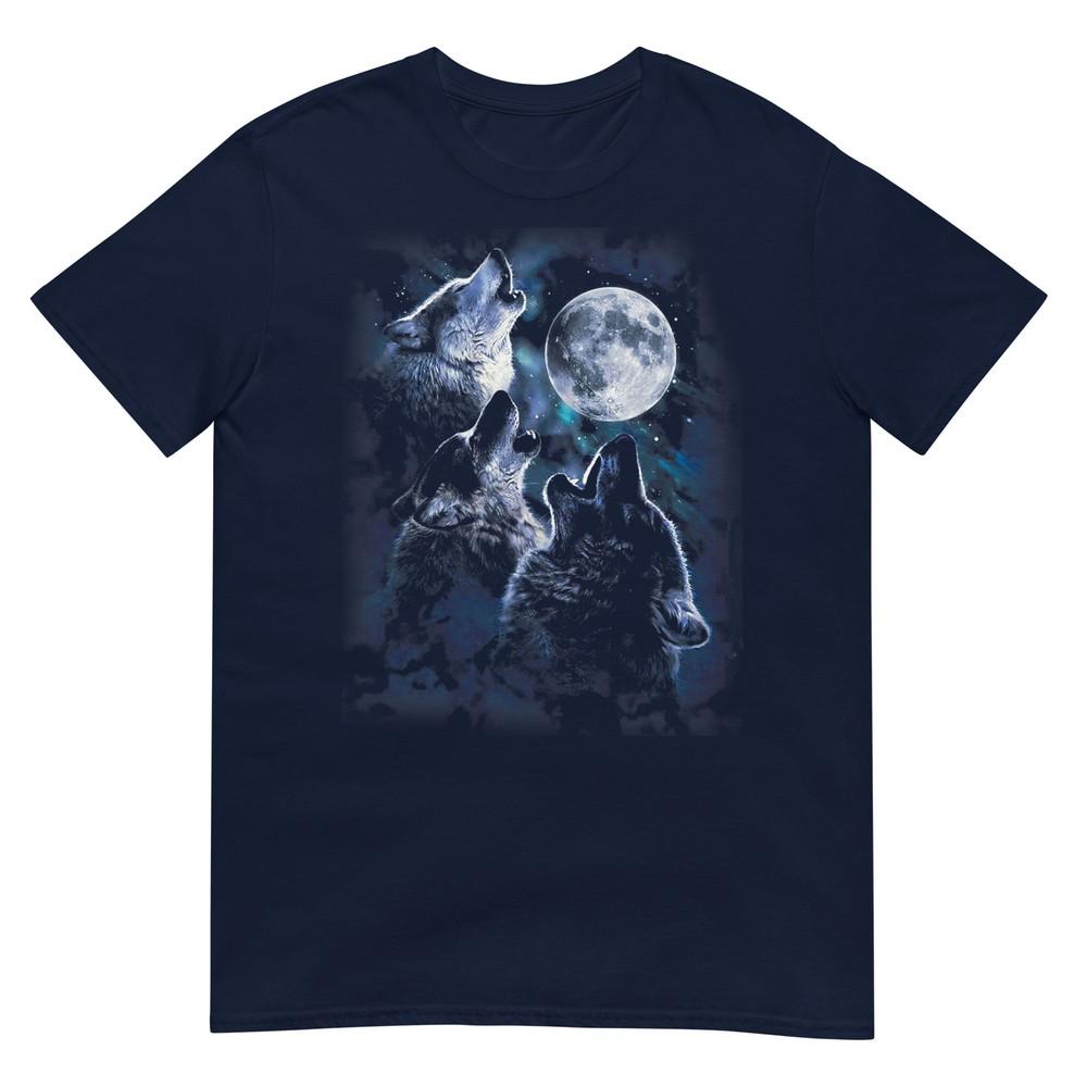 Wolf Howling At The Moon TShirt Wildlife Wolves Lovers Unisex TShirt S