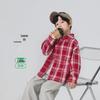Boys' Red Plaid Long Sleeve Shirt