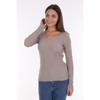 Standard Size Stair Collar Knitwear Blouse