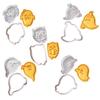5Pcs Halloween Themed Cookie Cutter Set Halloween Biscuits Molds Set Eerie Specters Shape Biscuits Silicones Molds