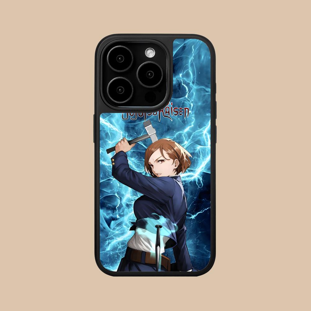 

Jujutsu Kaisen Nobara Mobile Phone Case for iPhone 17 16 15 14 13 12 11 Air Pro Max Plus Matte Surface Colorful Cover Cover iPhone 11