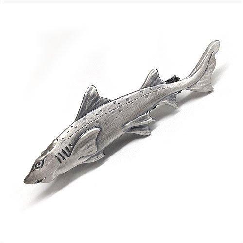 

ISHOKUYA (Ishokuya) Angler Series Unique Fish Tie Clip, Tie Clip, Tie Bar, Shark, Starry Houndstooth