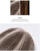 Thickened Wool Ribbed Cuff Cashmere Knit Hat - Warm and In Stock