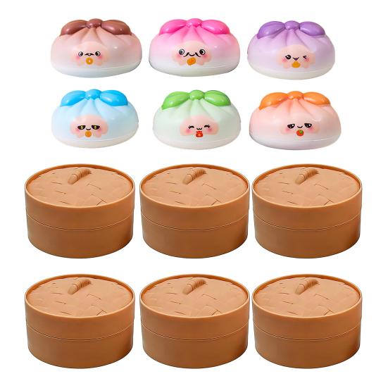 Dumpling Slow Rise Squeeze Toy Soft Bun Shaped Sensory Toy Stress Relief Fidget Toy for Adult Anxiety Relief