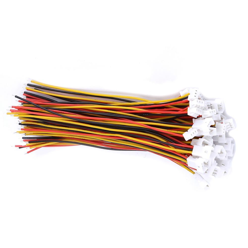 20 Satz 1,25mm Raster Steckverbinder Stecker 10cm 3P Stecker 3P Stecker & Buchse DIY Elektronik