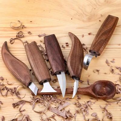 Meißel Schnitzmesser Holzschnitt DIY Hand Holzschnitzwerkzeuge Holzschnitzerei Schneidemesser Schälmesser Holzbearbeitung Löffel Handwerkzeuge Arbeiter