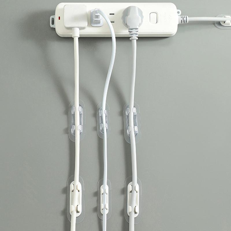 3Pcs Cable Organizer Clip Electric Wire Fixed Organization Desktop Wire Manager Cord Holder USB Charging Data Line Bobbin Winder