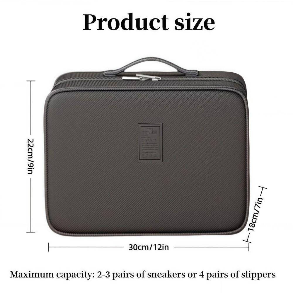 Zipper Travel Shoe Bag Multi-layer Storage Box Sneakers Storage Bag  Store 4 Pairs of Shoes
