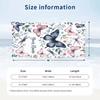 Butterflies Dragonflies Garden 2 Theme Quick Dry Beach Towel Custom Name Text Print Large Sand Resistant Towel Beach Vacation