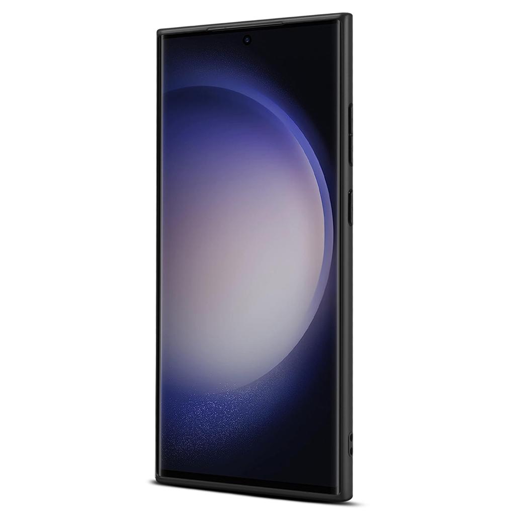 DENIOR Für Samsung Galaxy S24 Ultra Handyhülle Elastischer Kartenhalter PU-Leder Rückabdeckung