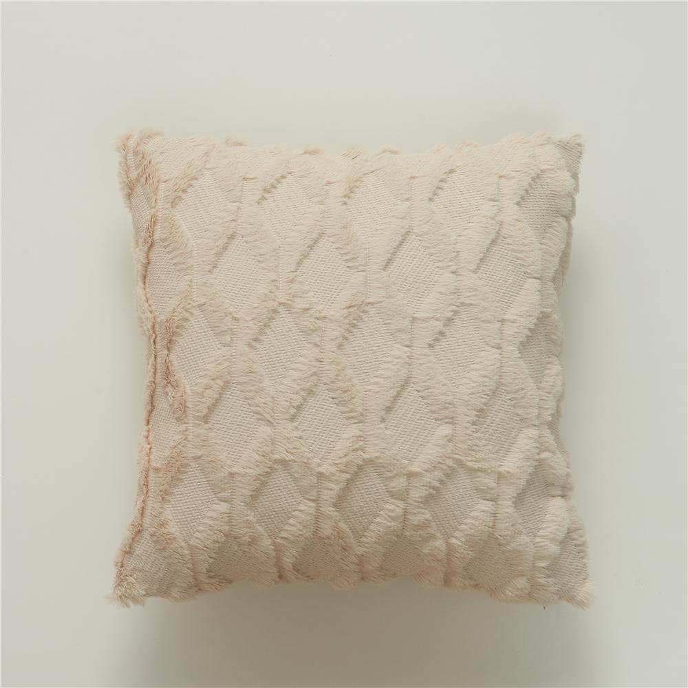 

Плюшевая наволочка в скандинавском стиле, чехол для дивана, гостиной, 45*45, декоративные подушки, однотонный домашний декор 30x50cm бежевый