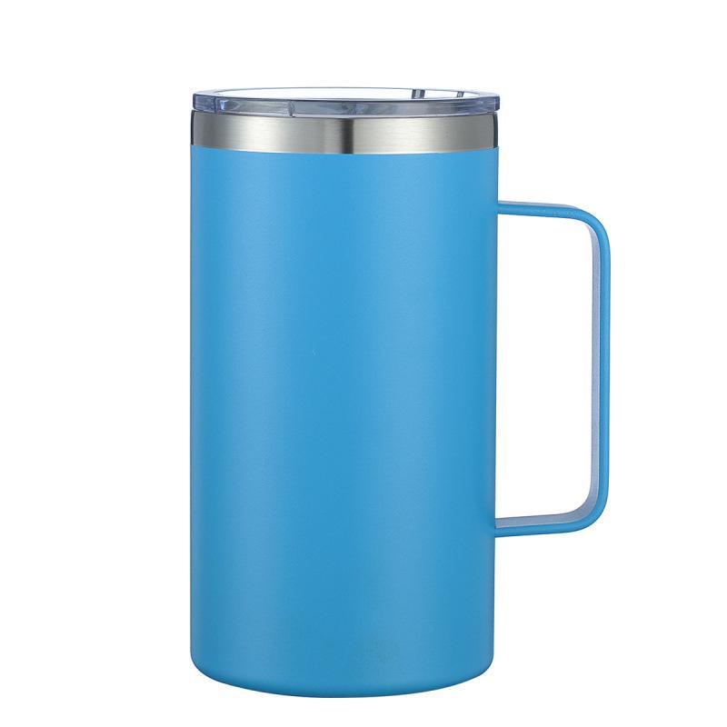 30oz Car Thermos Cup - 304 Stainless Steel Vacuum Insulated, Spray-Painted for Hot & Cold Drinks