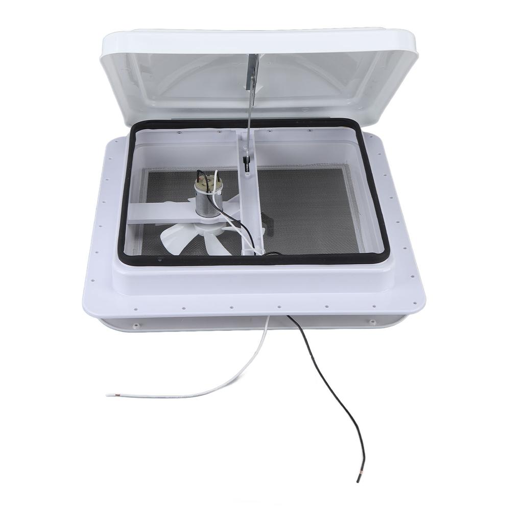 14 Inch RV Roof Vent Cargo Universal Roof Vent with 12V Reversible Fan for RV Ventilation
