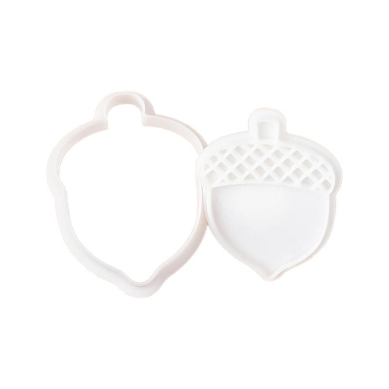 Festival Thanksgiving Themed Plastic Cookie Molds Set Includes Turkey Maples Leaf Chestnut Pumpkin Shape For Handmade Cookie