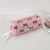 New Korean Bow Makeup Bags Woman Cosmetic Bag Portable Toiletry Bag Student Stationery Bag Pencil Case Makeup Brushes Organizer