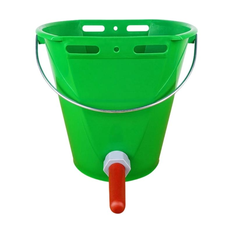 8L Large Capacity Cattle Feeding Bucket Heavy Type Plastic Cattle Milk Bucket for Easy Carrying And Cleaning