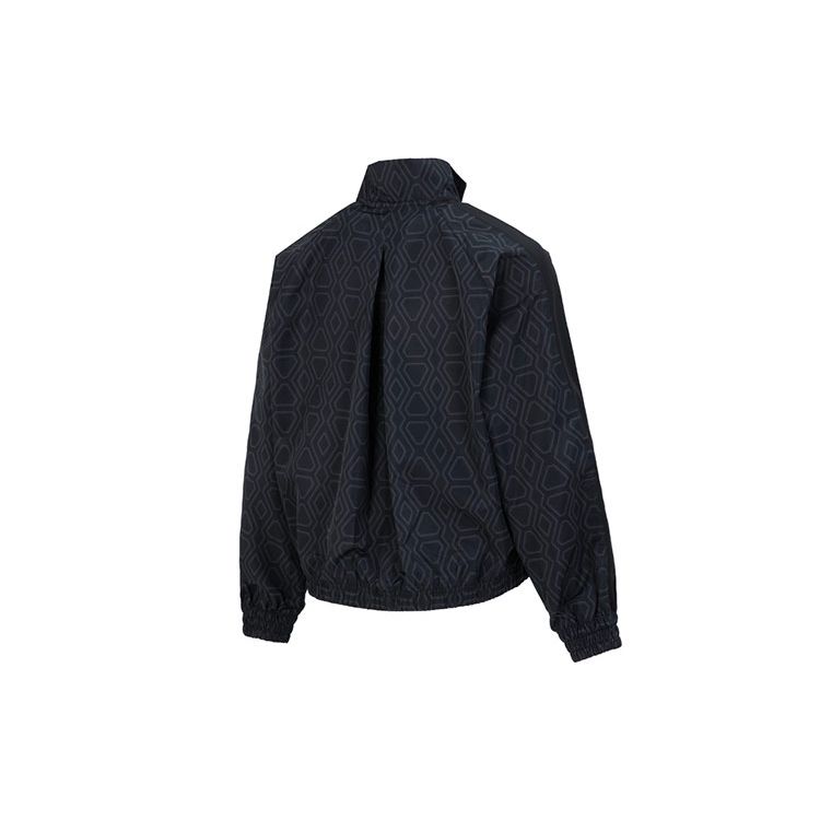 Puma Plaid Print Casual Stand Collar Jacket Women Jackets Black 620583-01