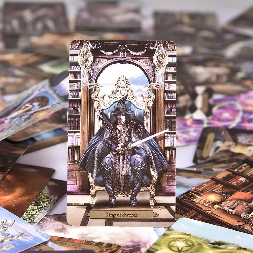 Wizards Tarot Cards Deck A 78 Tarot Based Deck English Version Fortune Playing Game Toy Divination Games