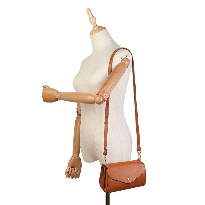 Genuine Leather Shoulder Bags for Women Vintage Design Crossbody Messenger Bag Fashion Purse GZW