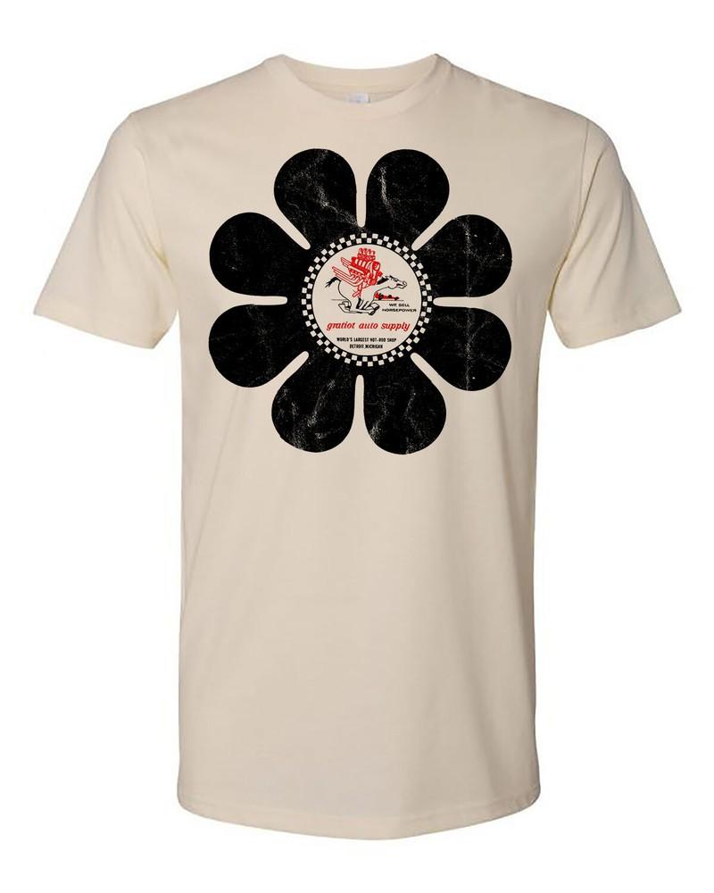 T Shirt 100% Cotton Hot Rod Gratiot Auto Supply Drag Race Racing Speed Shop