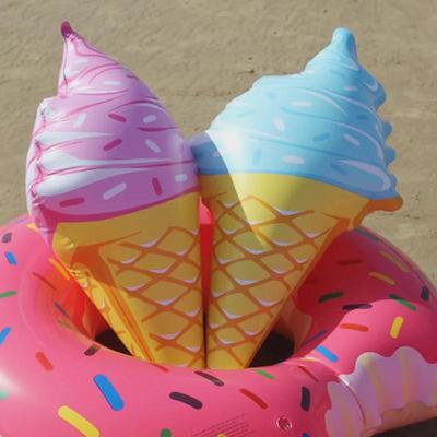 Inflatable Ice Cream Swimming Ring - Fun Pool Toy and Photo Prop