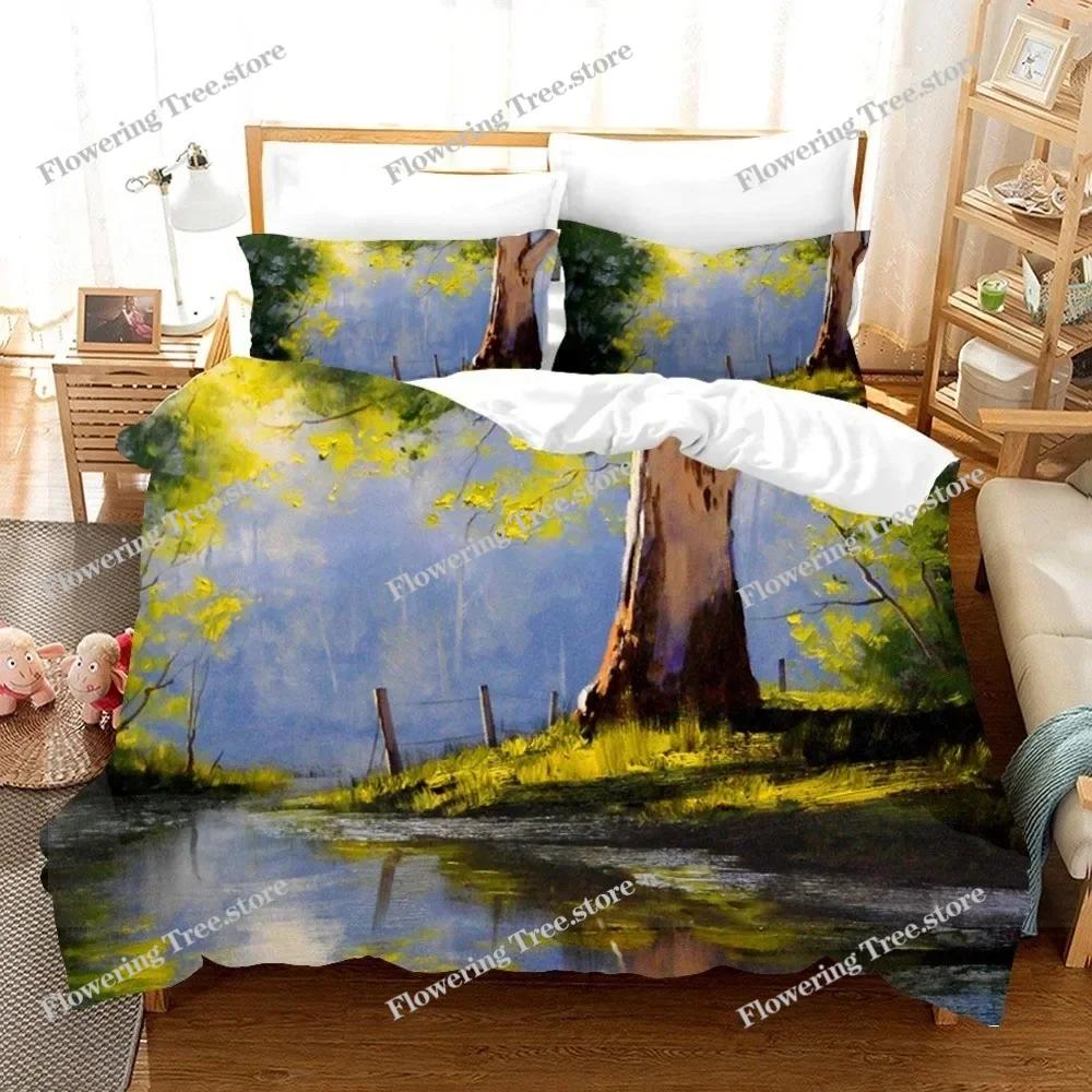 Ölgemälde Van Gogh Sternenhimmel Bettwäscheset Queen King Size Schlafzimmerdeko Bettbezug Kissenbezug Bettwäsche Heimtextil