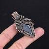 Shungite Pendant, 999 Copper Wire Wrapped Gemstone Jewelry, Handmade Pendant, For Thanksgiving