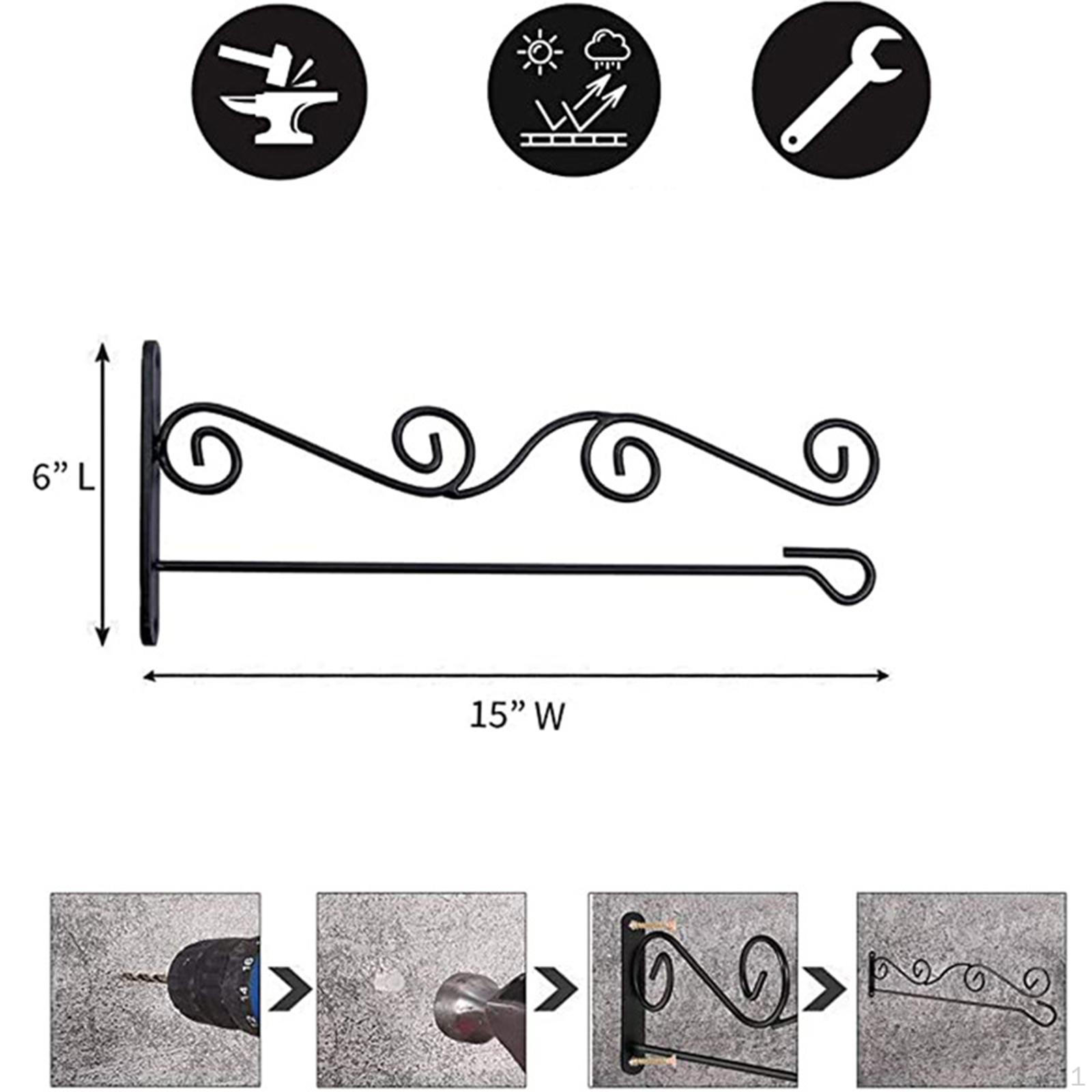 

Держатель для садового флага Подставка для флагов Легкий монтаж Железный кронштейн Настенный держатель для свитков Флагшток