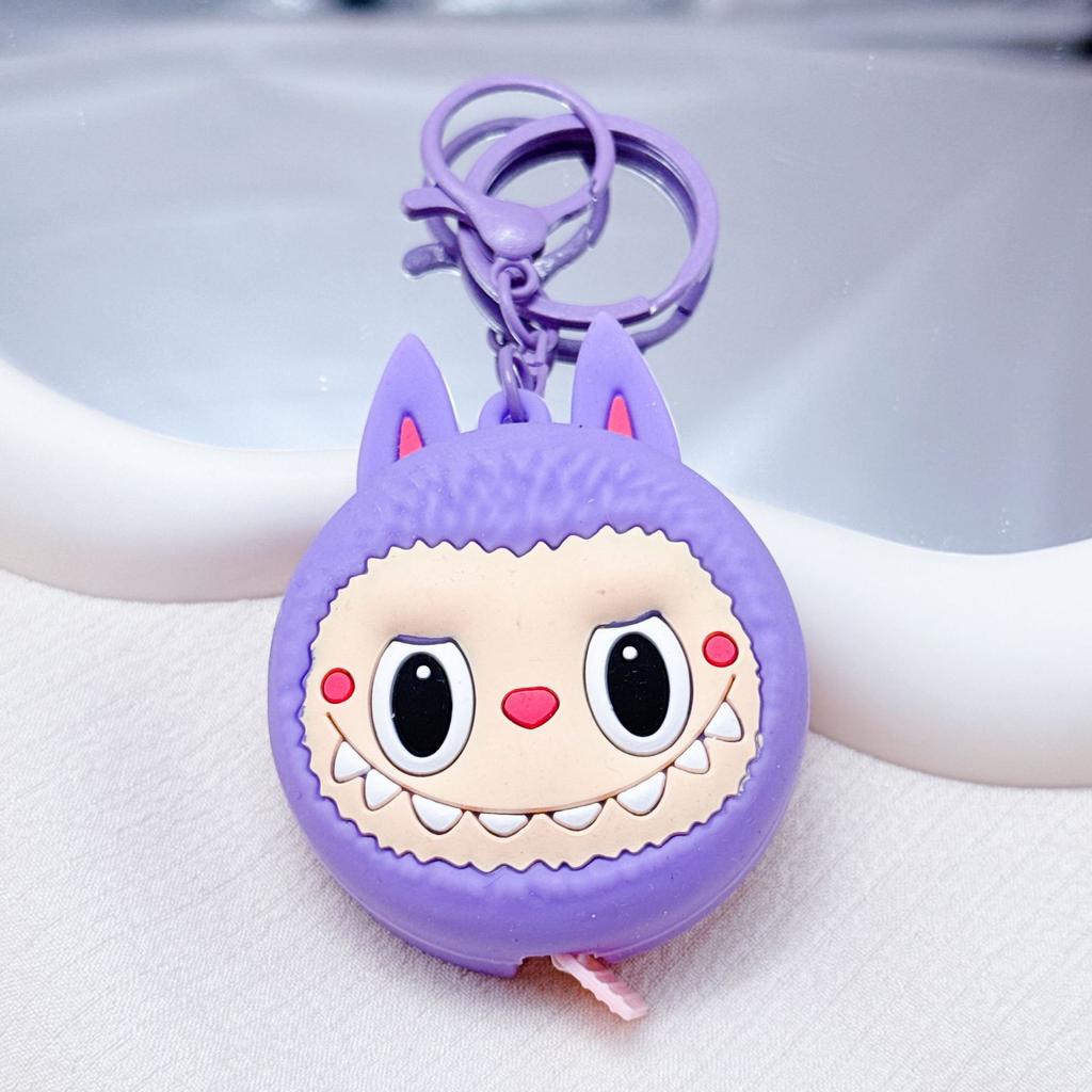 Function 3-in-1 Keychain Decorative Pendant Girls Portable Small Mirror Pendant