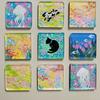10pcs Acrylic Fridge Magnet Kit with Adhesive Wedding Birthday Party DIY Handmade Gifts Photo Albums Christmas Home Decoration