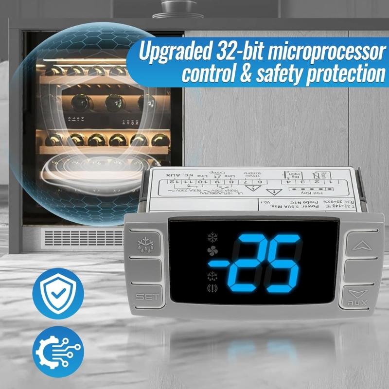 Universal Thermostat Suitable With Multiple Cooling Appliances And Compressors Household Cooling System Thermostat
