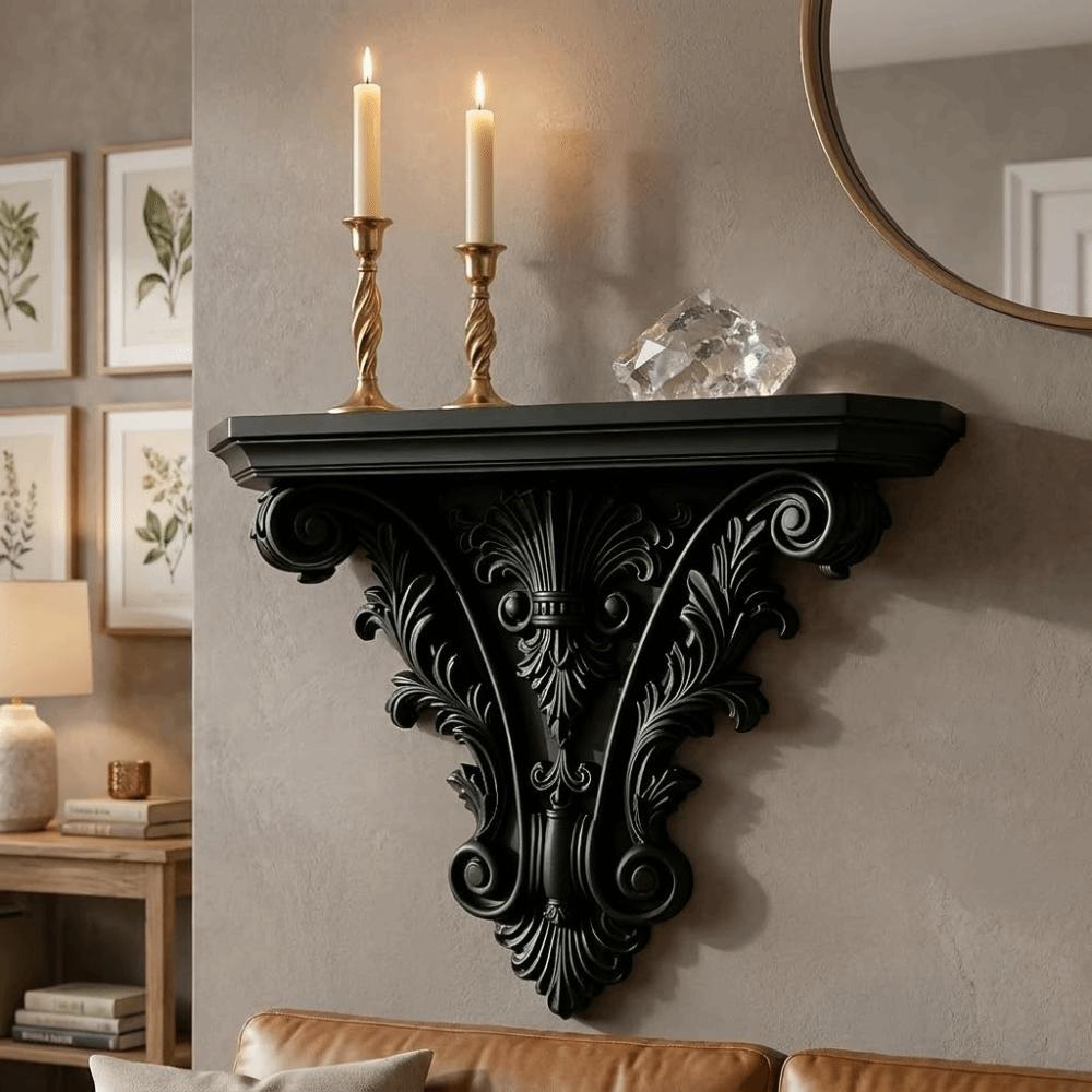 Carving Floating Shelf 3D Printing Wall Storage Rack Multi-functional Wall Mounted Shelves  Bedroom