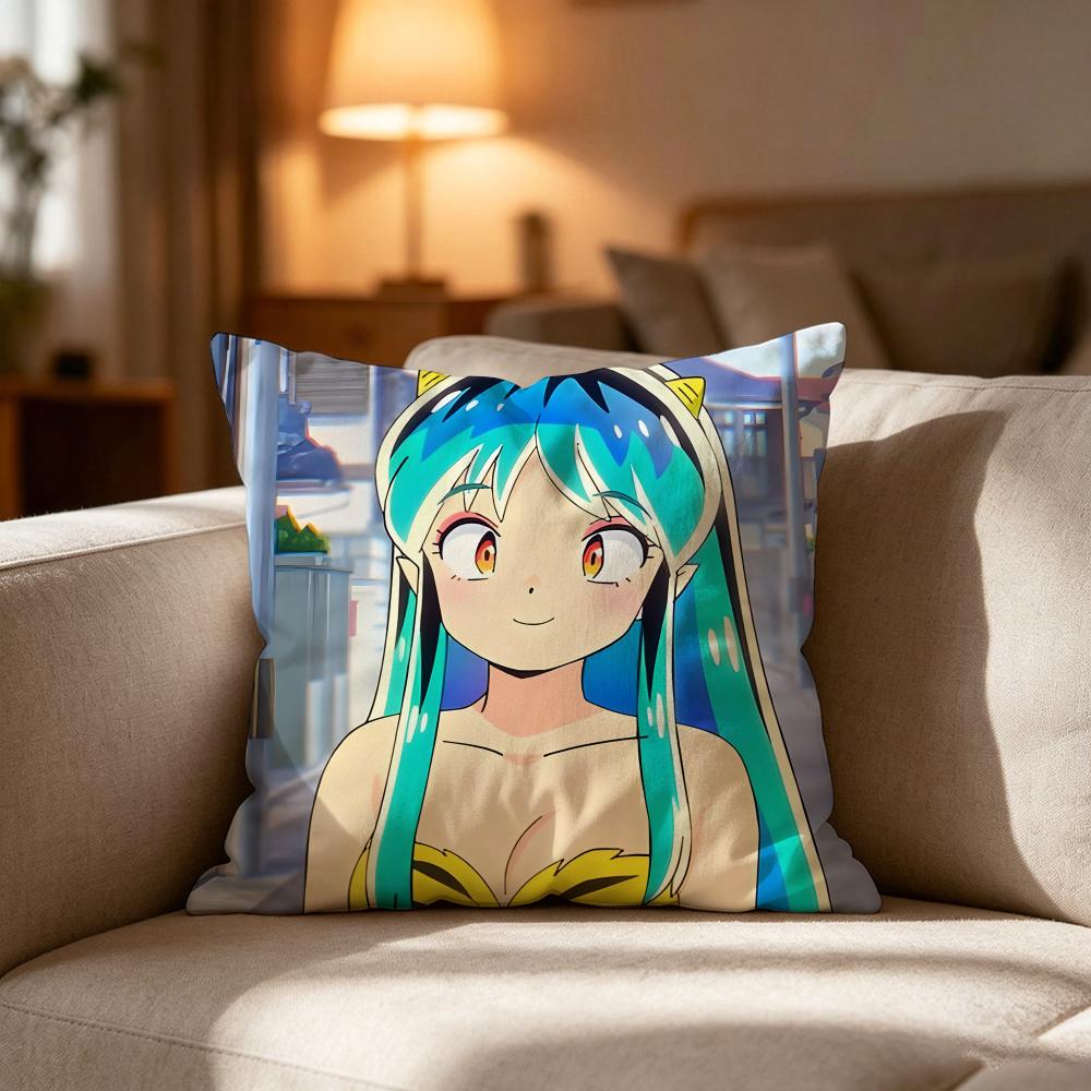 Urusei Y-Yatsura ANIMATION FILM Pillow Case Cushion Cover Soft Washable Pillow Case Multi-Scene For Couch Bed Travel Office Use