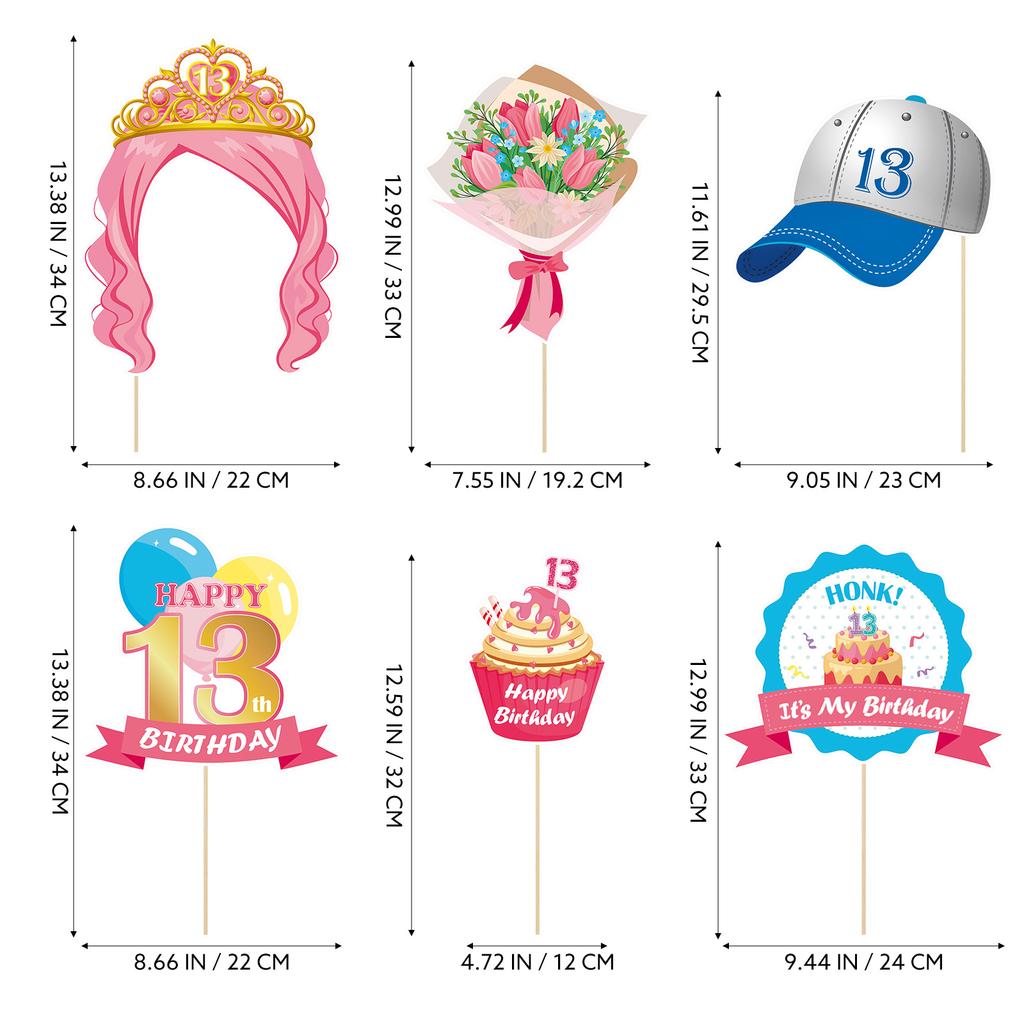 Buy 25pcs Handy Thick Portable Selfie Props Party Decoration Signs for ...