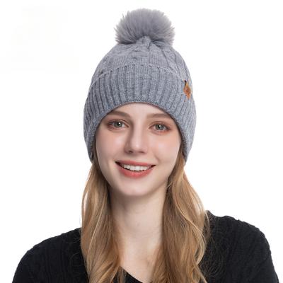 Knitted Hat, Ladies, Versatile In Winter, Outdoor Cold Protection, Warmth, Ear Protection, Solid Color, Knitted Hat