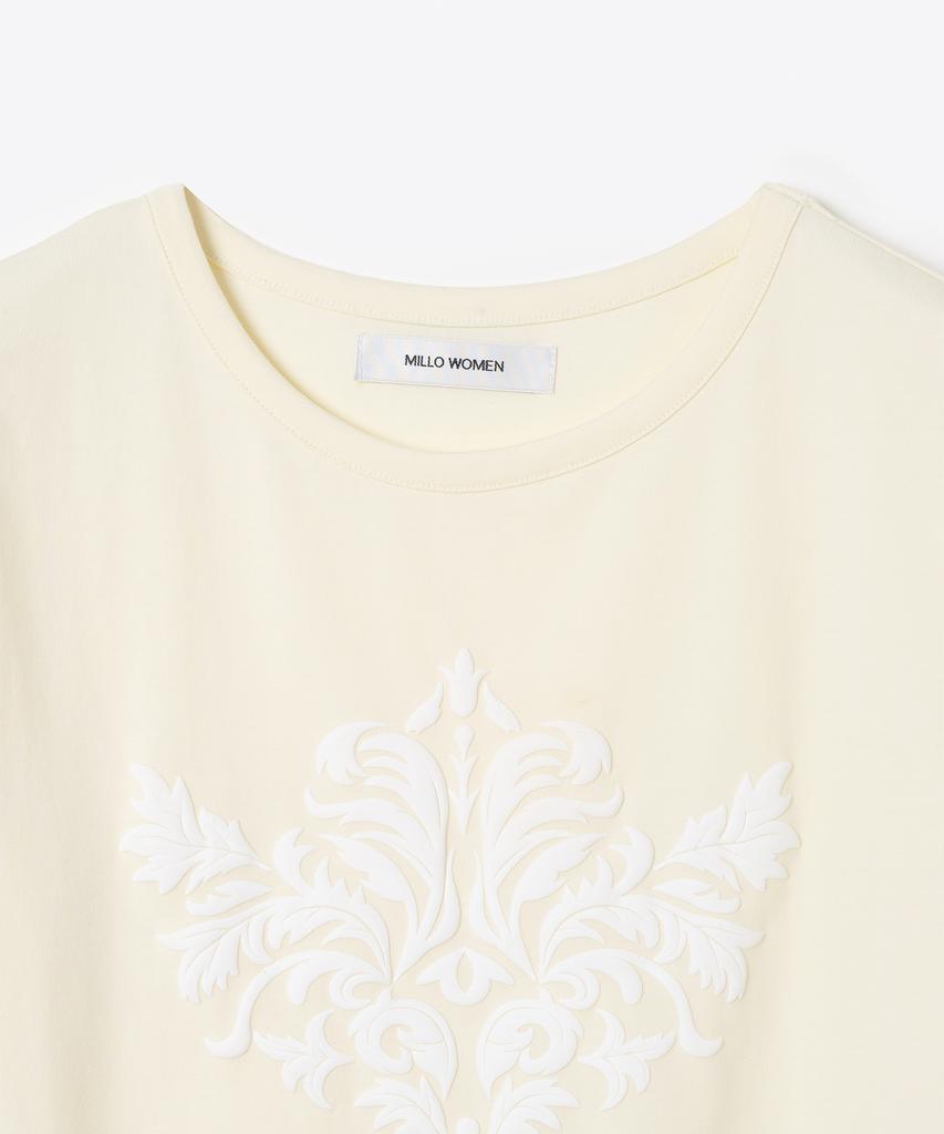 MILLO WOMEN Motif Short Sleeve T-Shirt [Pale Yellow]