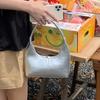 New French silver texture armpit bag women's summer texture niche shoulder bag handbag Korean ins bag
