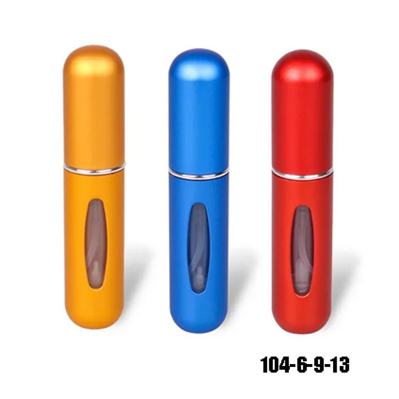 Solid Color 5ml Bottom Flush Rechargeable Perfume Bottle Sprayer Small Portable Cosmetic Refill Perfume