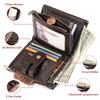 Short Leather Wallet, First Layer Cowhide Card Bag