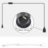 EU Plug1.8m 3m 5m Power Cord Cables E27 Lamp Base Holder With Switch Wire For Crawling pet Brooder Heating Spiral Light Socket